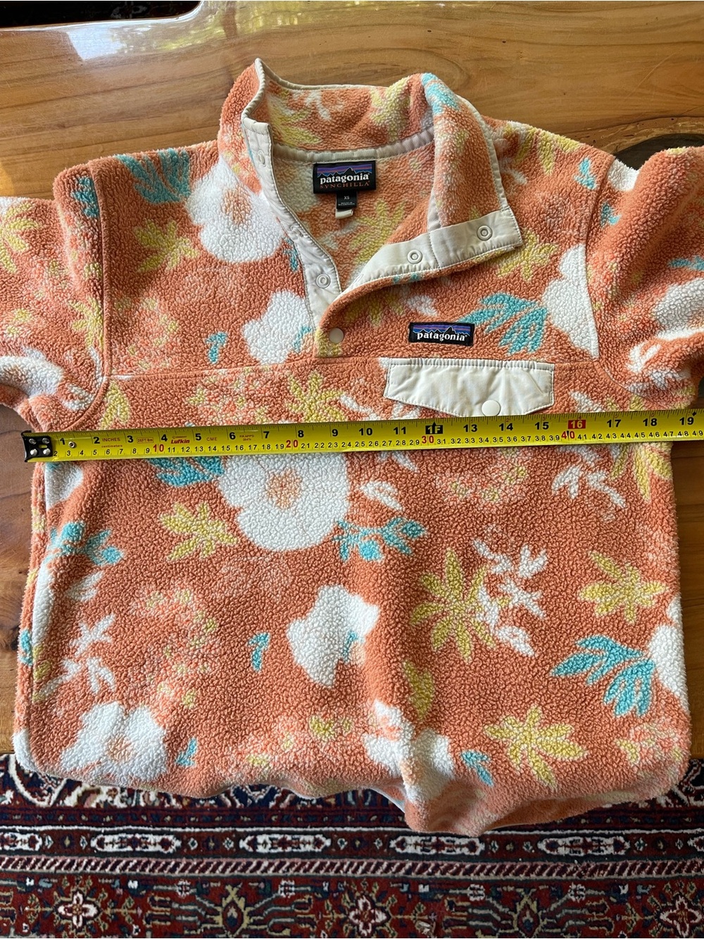 Patagonia Synchilla Snap-T Fleece Pullover Limited Print Flower Power XS - Picture 6 of 6
